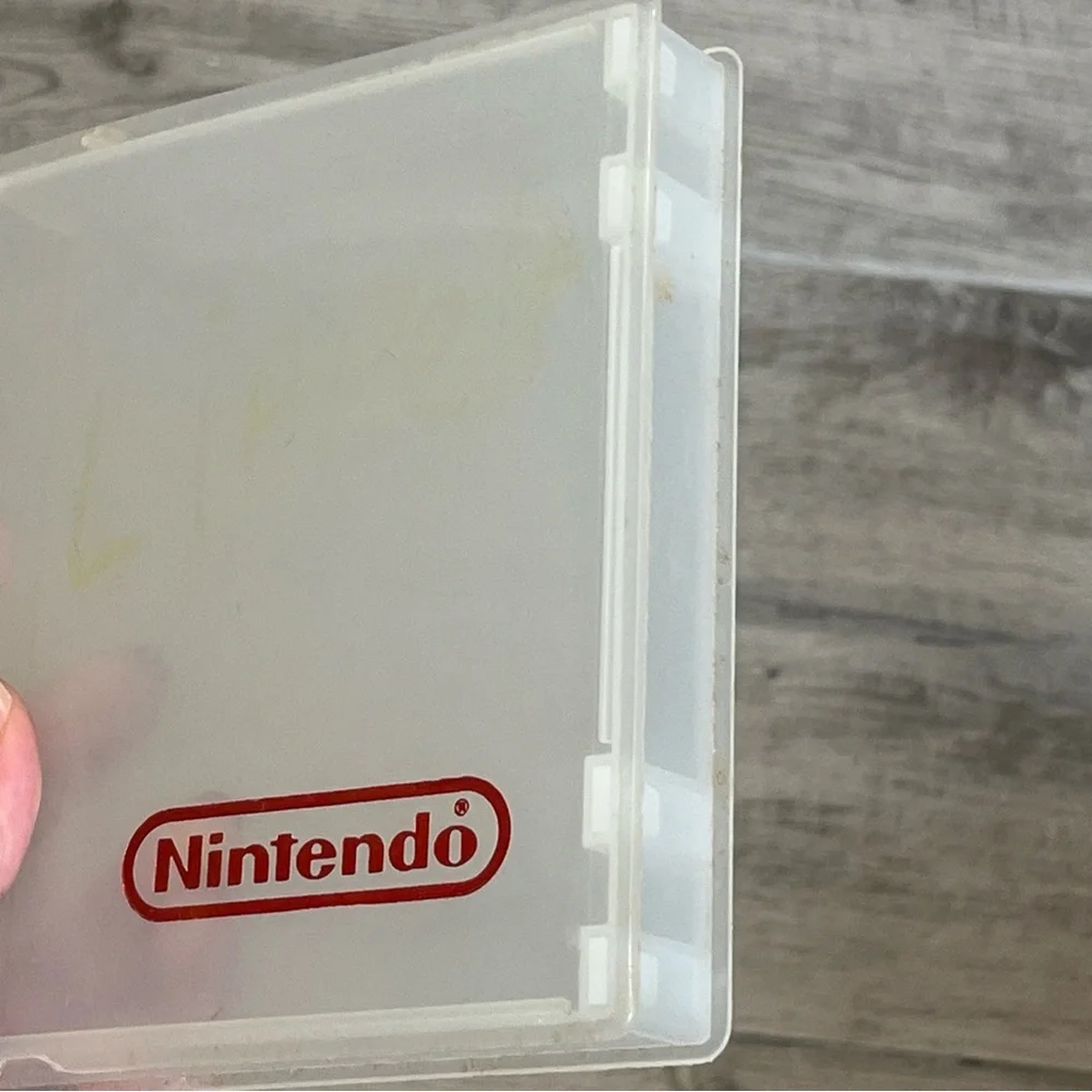 Original Official Nintendo NES Plastic‎ Game Case Clear - Not Mint